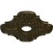 Ekena Millwork Peralta Ceiling Medallion (Fits Canopies up to 4 5/8"), 17 3/4"OD x 3 1/8"ID x 1"P, Green Gold CM17PEGGS - alternate 2